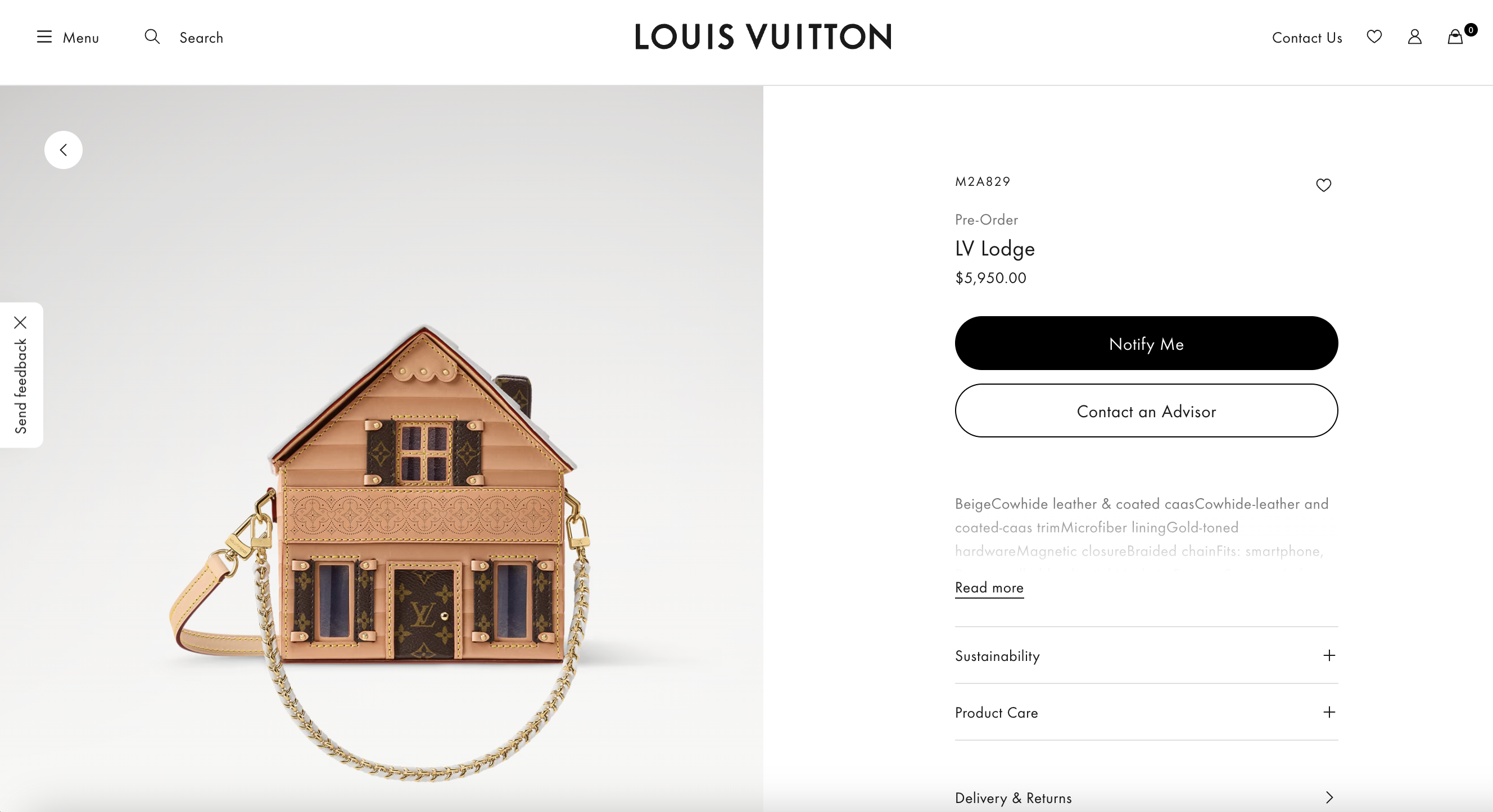 Засніжений будиночок за майже 6 тисяч доларів: Louis Vuitton представив незвичайну сумку